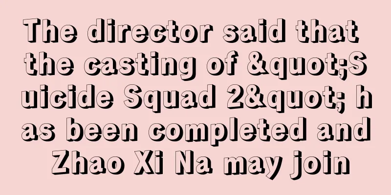 The director said that the casting of "Suicide Squad 2" has been completed and Zhao Xi Na may join