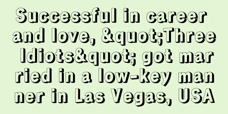 Successful in career and love, "Three Idiots" got married in a low-key manner in Las Vegas, USA