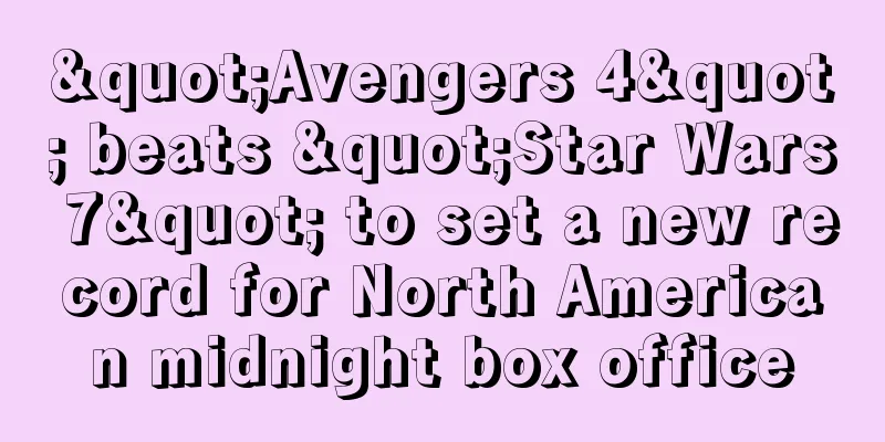 "Avengers 4" beats "Star Wars 7" to set a new record for North American midnight box office