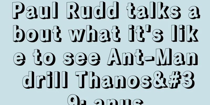 Paul Rudd talks about what it's like to see Ant-Man drill Thanos' anus