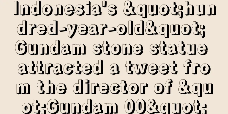 Indonesia's "hundred-year-old" Gundam stone statue attracted a tweet from the director of "Gundam 00"