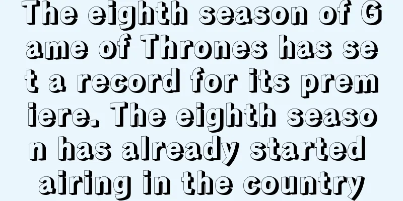 The eighth season of Game of Thrones has set a record for its premiere. The eighth season has already started airing in the country