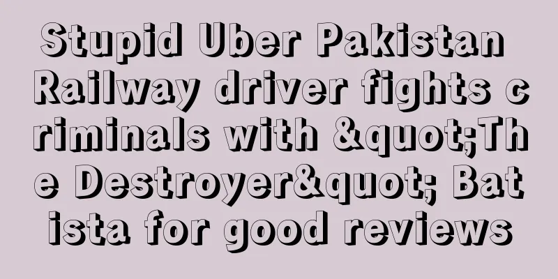 Stupid Uber Pakistan Railway driver fights criminals with "The Destroyer" Batista for good reviews