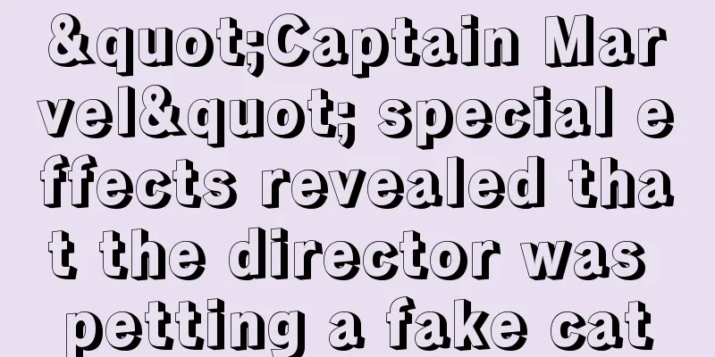 "Captain Marvel" special effects revealed that the director was petting a fake cat