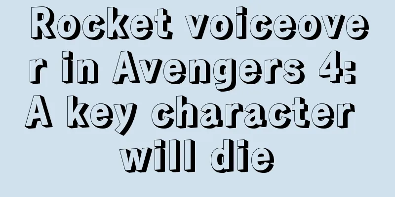 Rocket voiceover in Avengers 4: A key character will die