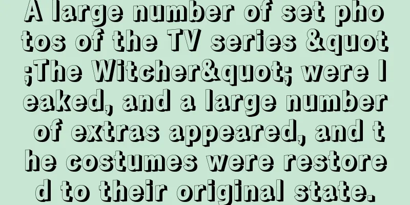 A large number of set photos of the TV series "The Witcher" were leaked, and a large number of extras appeared, and the costumes were restored to their original state.