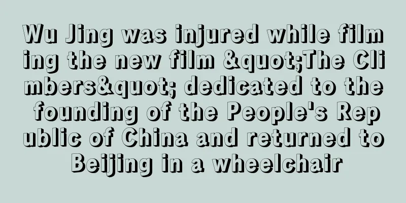 Wu Jing was injured while filming the new film "The Climbers" dedicated to the founding of the People's Republic of China and returned to Beijing in a wheelchair