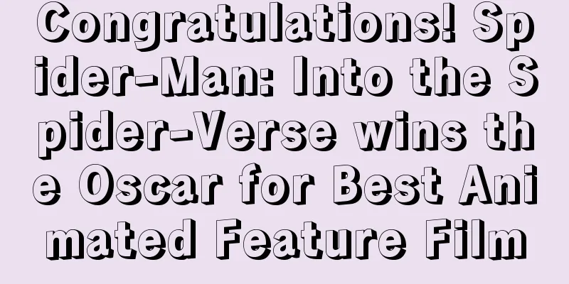 Congratulations! Spider-Man: Into the Spider-Verse wins the Oscar for Best Animated Feature Film
