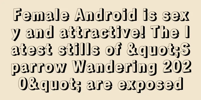Female Android is sexy and attractive! The latest stills of "Sparrow Wandering 2020" are exposed