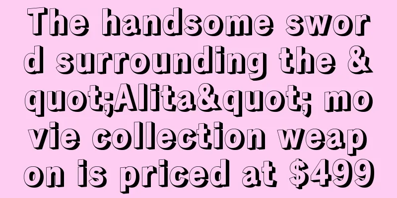 The handsome sword surrounding the "Alita" movie collection weapon is priced at $499