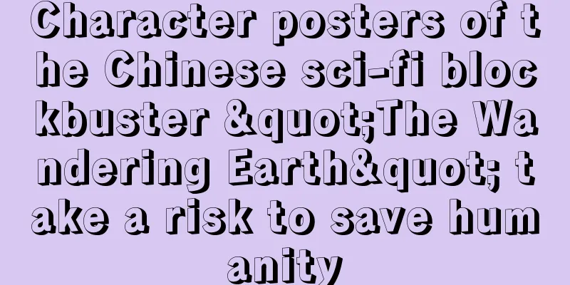 Character posters of the Chinese sci-fi blockbuster "The Wandering Earth" take a risk to save humanity