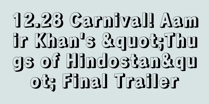 12.28 Carnival! Aamir Khan's "Thugs of Hindostan" Final Trailer