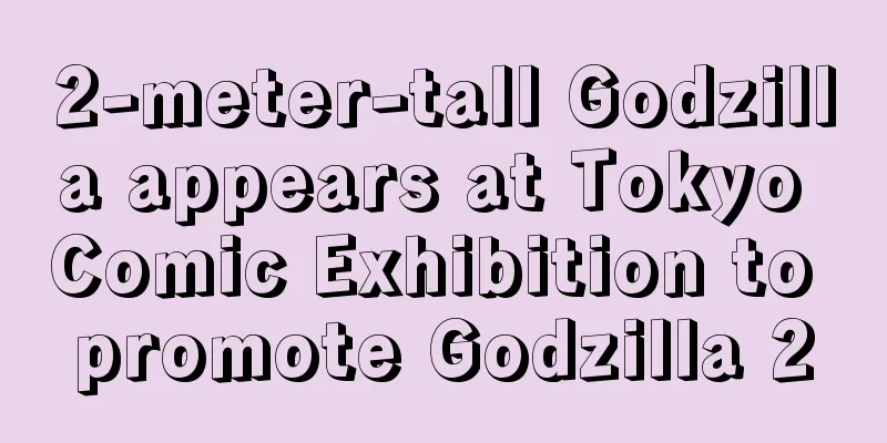 2-meter-tall Godzilla appears at Tokyo Comic Exhibition to promote Godzilla 2