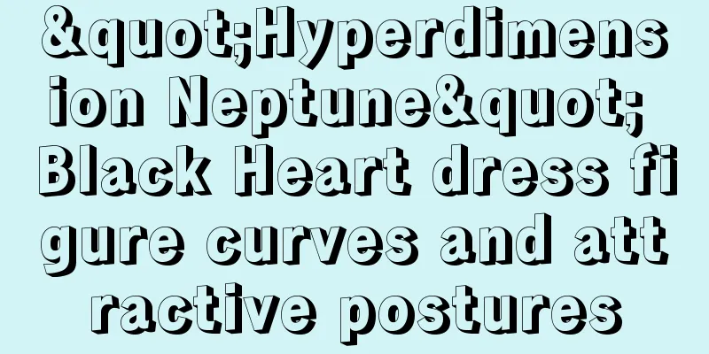 "Hyperdimension Neptune" Black Heart dress figure curves and attractive postures