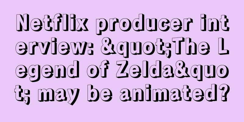 Netflix producer interview: "The Legend of Zelda" may be animated?
