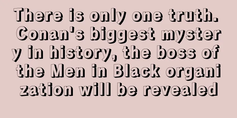 There is only one truth. Conan's biggest mystery in history, the boss of the Men in Black organization will be revealed