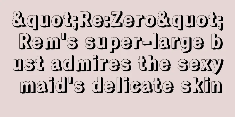 "Re:Zero" Rem's super-large bust admires the sexy maid's delicate skin