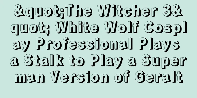 "The Witcher 3" White Wolf Cosplay Professional Plays a Stalk to Play a Superman Version of Geralt