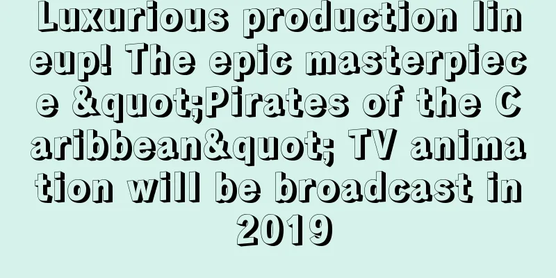 Luxurious production lineup! The epic masterpiece "Pirates of the Caribbean" TV animation will be broadcast in 2019