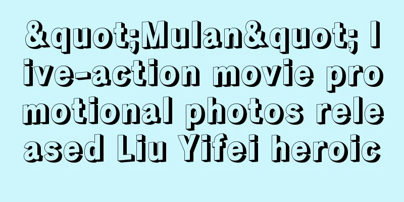 "Mulan" live-action movie promotional photos released Liu Yifei heroic